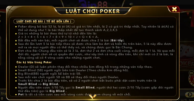 Poker Tại Bin88 Đỉnh Cao Đấu Trí Dành Cho Những Cao Thủ Săn Thưởng