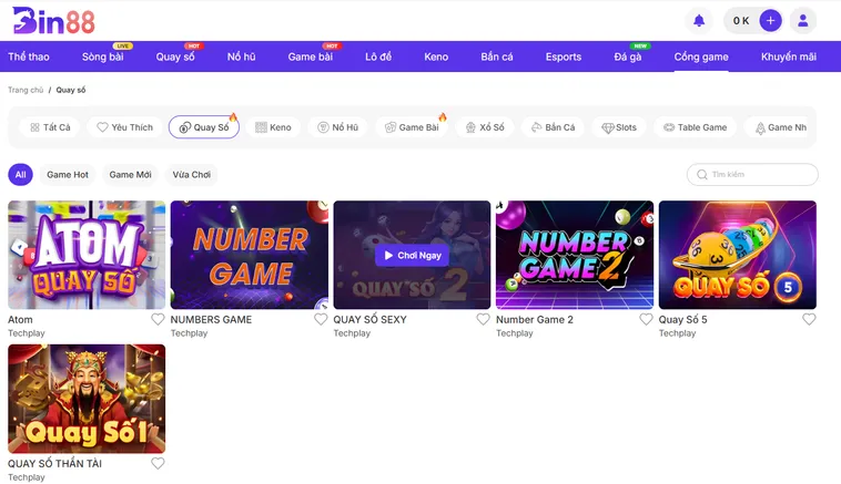 Quay Số Bin88 Cơ Hội Săn Giải Thưởng Jackpot Khổng Lồ Mỗi Ngày