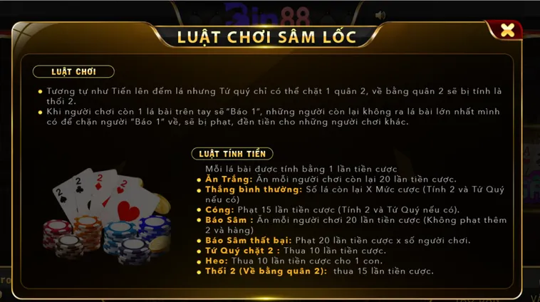 Sâm Lốc Tại Bin88 Chinh Phục Bàn Đấu Bài Nhận Thưởng Lớn