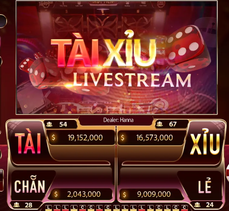 Giao Diện Trò Chơi Tài Xỉu Live Tại Bin88 Cực Kỳ Bắt Mắt