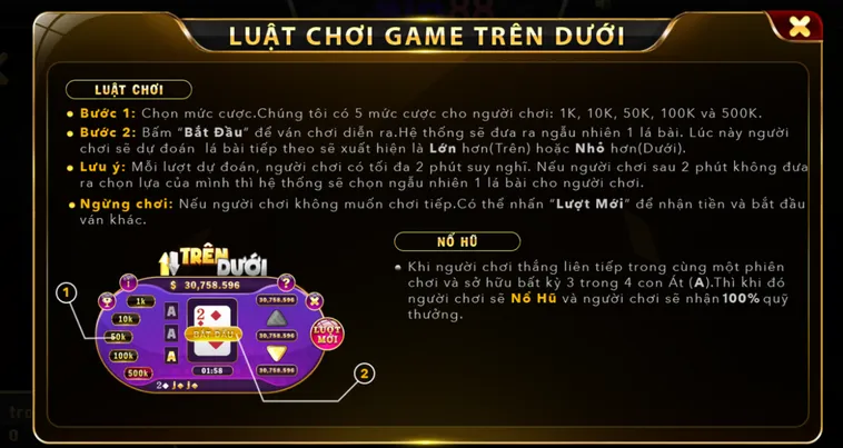 Game Nhanh Trên Dưới Tại Bin88 Bùng Nổ Giải Thưởng Lớn Hấp Dẫn Dành Cho Cao Thủ