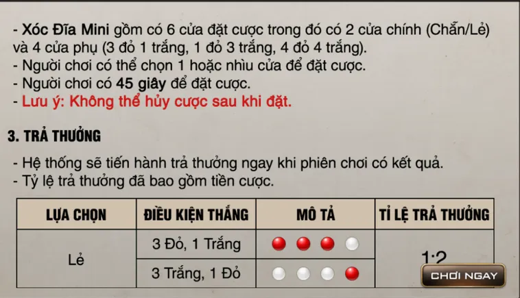 Game Nhanh Xóc Đĩa Mini Tại Bin88 Cơ Hội Trúng Thưởng Khủng Mỗi Ngày Cho Thành Viên